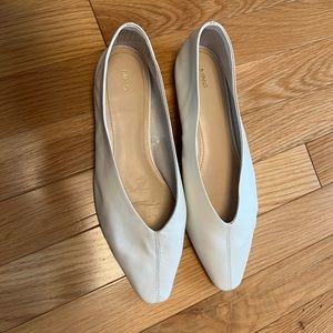 Mango goat leather flat shoes